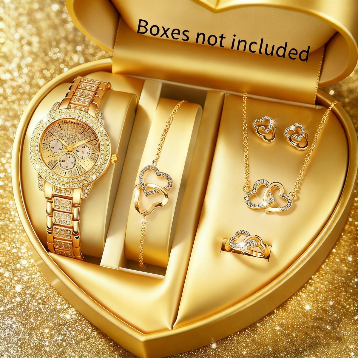 Luxury Watch Kids - 6 pçs luxo strass relógio feminino