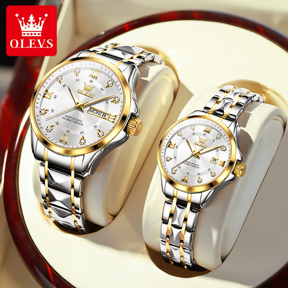 Best Luxury Quartz Watch - Olevs 2906 casal relógio original escala