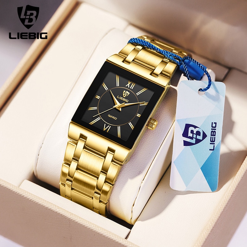 Best Luxury Quartz Watch - Liebig luxo dourado quartzo relógios de