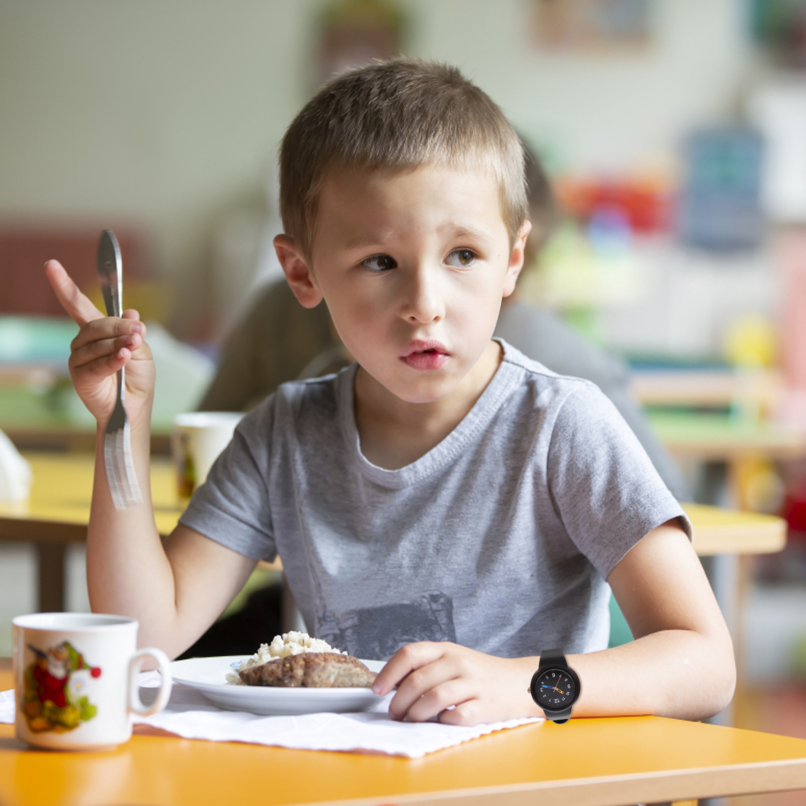 Luxury Watch Kids - Relógio infantil à prova d'água, leve