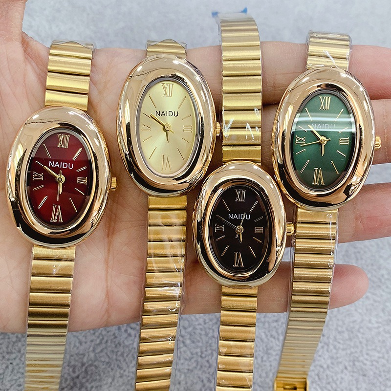 Luxury Watch Straps - Marca de luxo ouro oval feminino