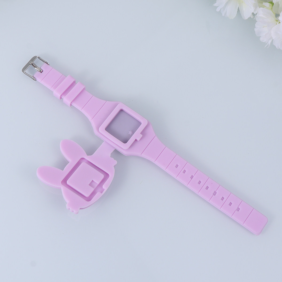 Luxury Watch Kids - Relógio Infantil de Coelho em Silicone,