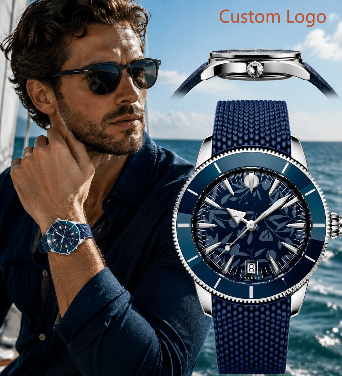 Luxury Watch Straps - Relógio Automático Masculino de Mergulho 46mm