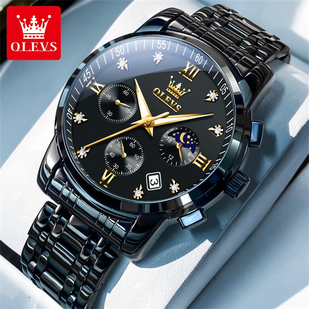 Luxury Watch Investment - Olevs relógios masculinos populares de aço