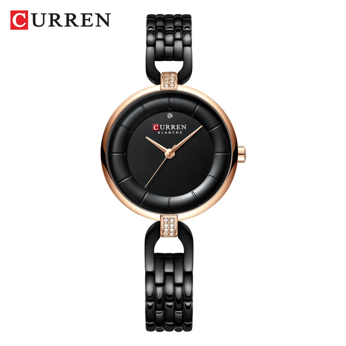 Luxury Watch Gold - Relógio Feminino CURREN de Luxo, Marca