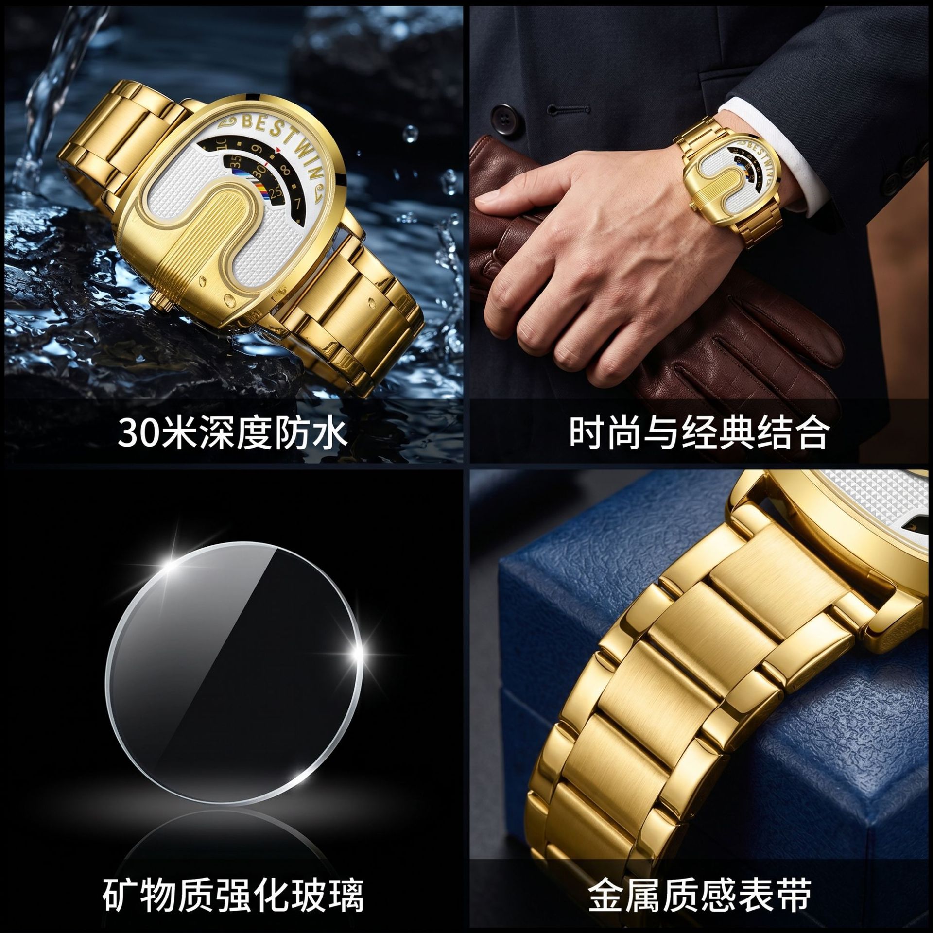 Relógios de Luxo para Homens d - Best Luxury Quartz Watch avaliação e preço