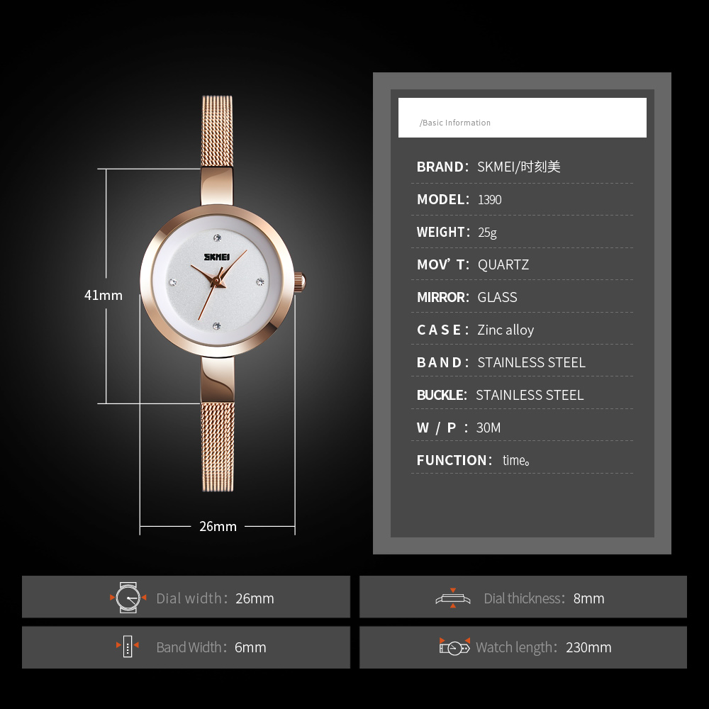 Skmei-relógio de pulso feminin - Luxury Watch Kids avaliação e preço