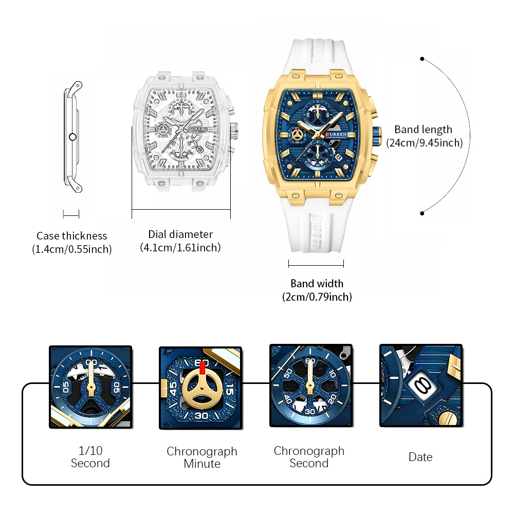 Relógio de Luxo Vintage CURREN - Quiet Luxury Watch avaliação e preço