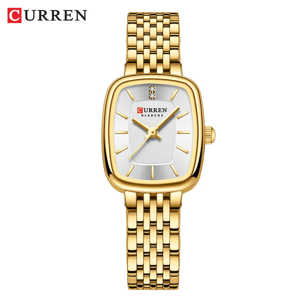 Curren nova moda aço inoxidáve - Luxury Watch Gold avaliação e preço