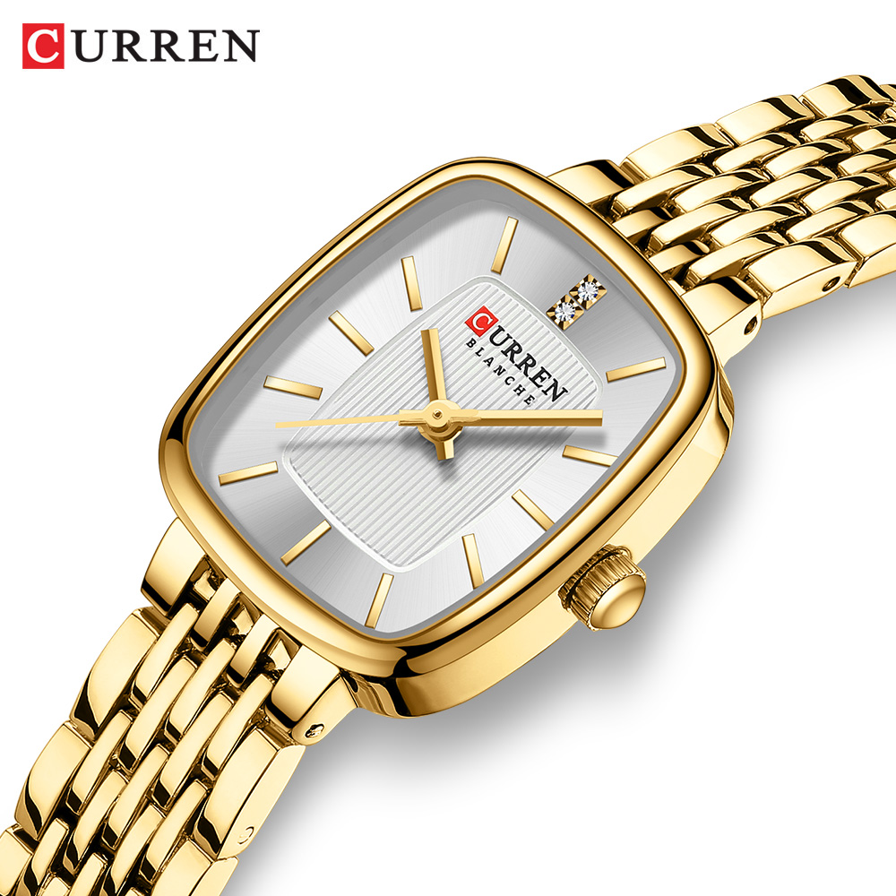 Curren nova moda aço inoxidáve - Luxury Watch Gold avaliação e preço