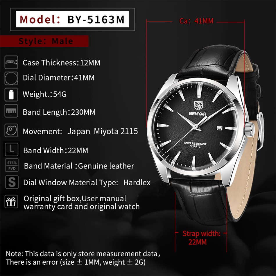 Benyar 5163 marca superior de  - Luxury Watch Investment avaliação e preço