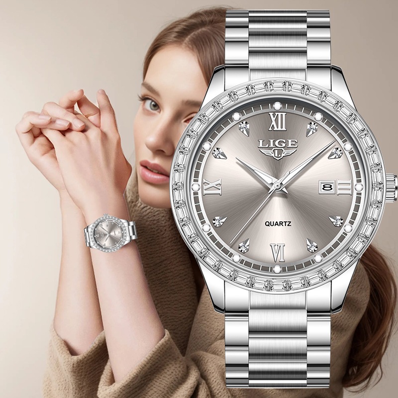 Relógio de Pulso LIGE Quartz 2 - Luxury Watch Straps avaliação e preço