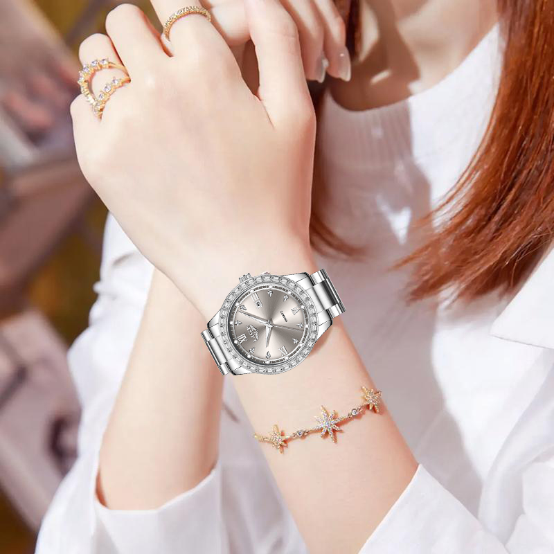 Relógio de Pulso LIGE Quartz 2 - Luxury Watch Straps avaliação e preço