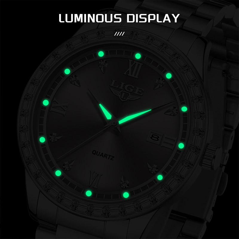 Relógio de Pulso LIGE Quartz 2 - Luxury Watch Straps avaliação e preço